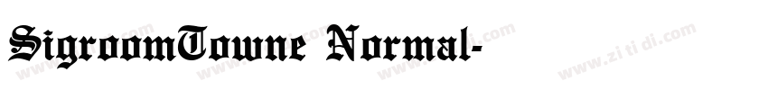 SigroomTowne Normal字体转换